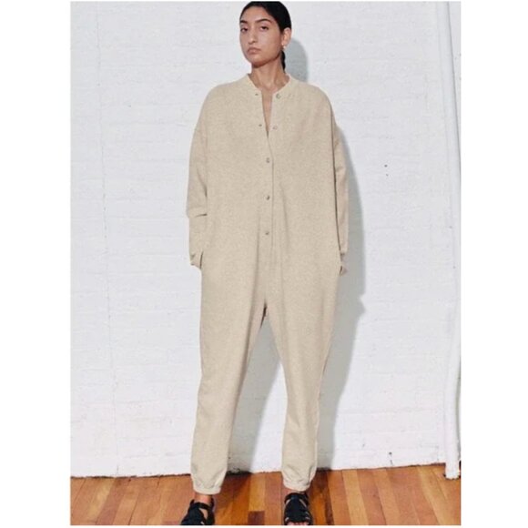 Mara Hoffman Organic Cotton Button Front Jumpsuit 2X